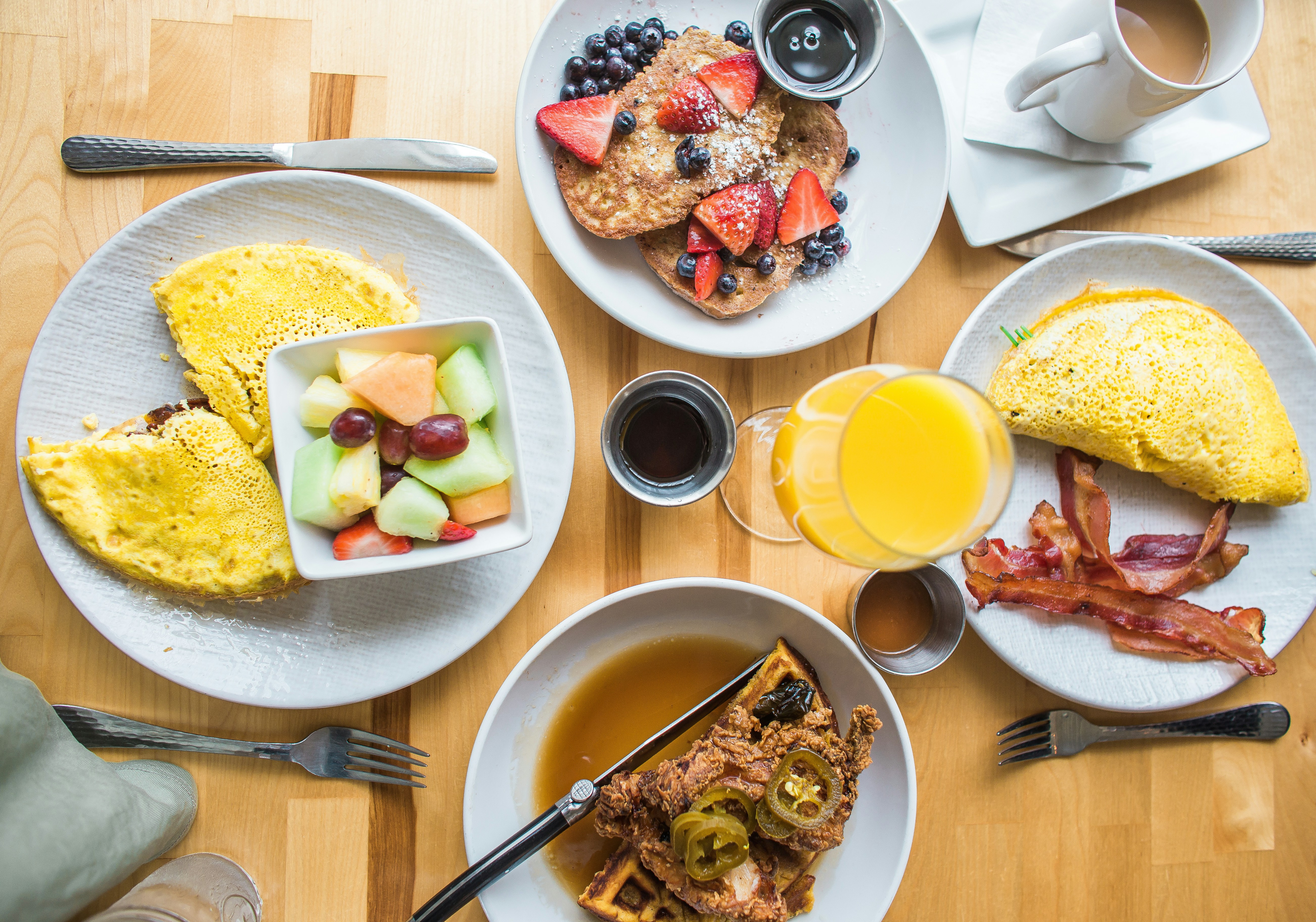 Make your own breakfast with eggs and sides